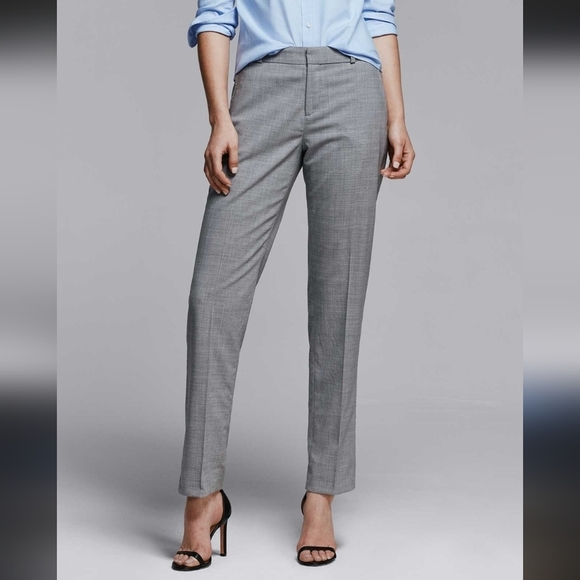 Banana Republic Striped Ryan Slim Straight Dress Pants Women's Size 6 - Picture 5 of 12